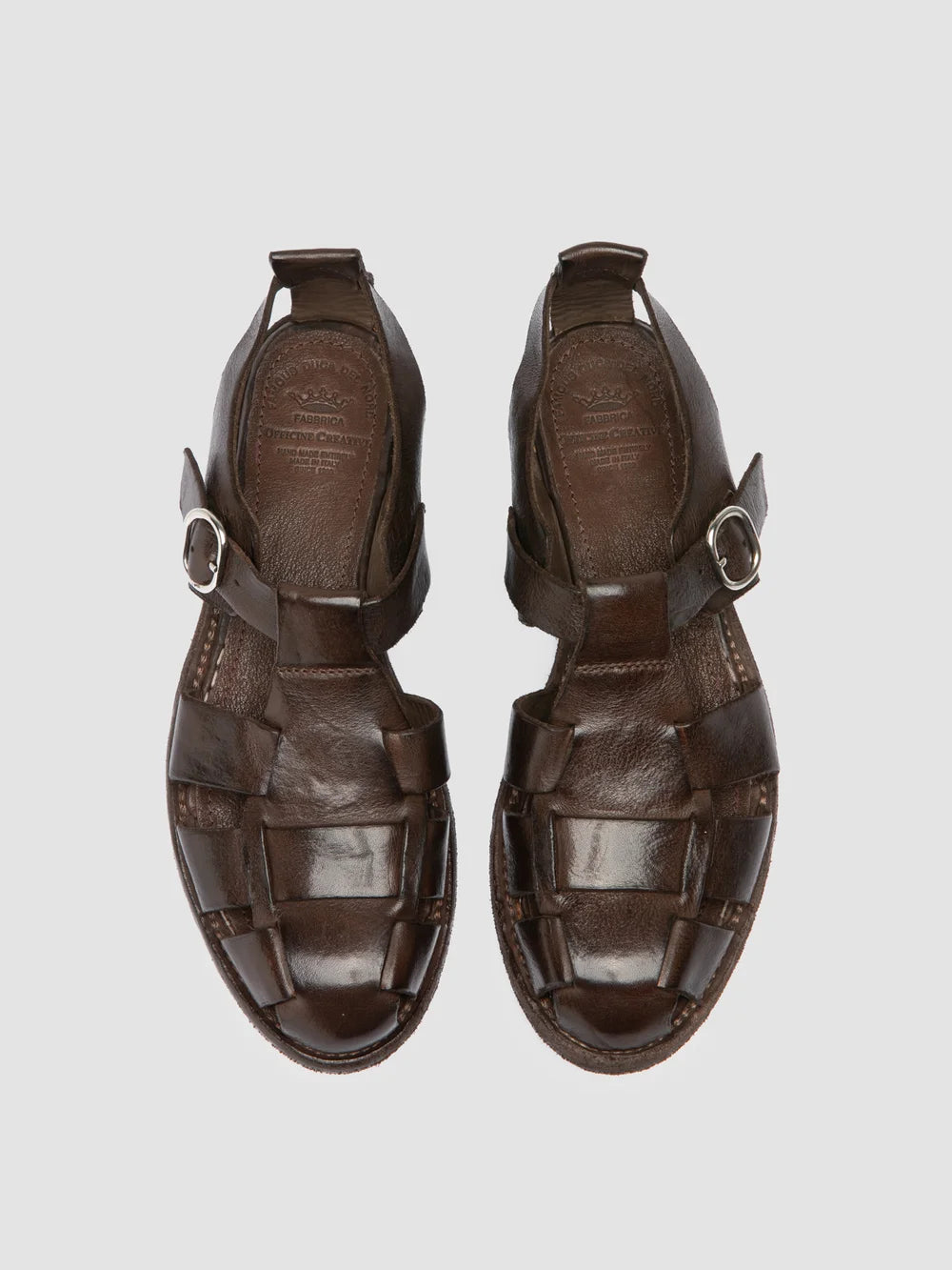 LEXIKON 536 - Brown Leather Sandals - image 2