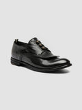 LEXIKON 554 - Schwarze Derby-Schuhe aus Leder - thumb image 3,side view