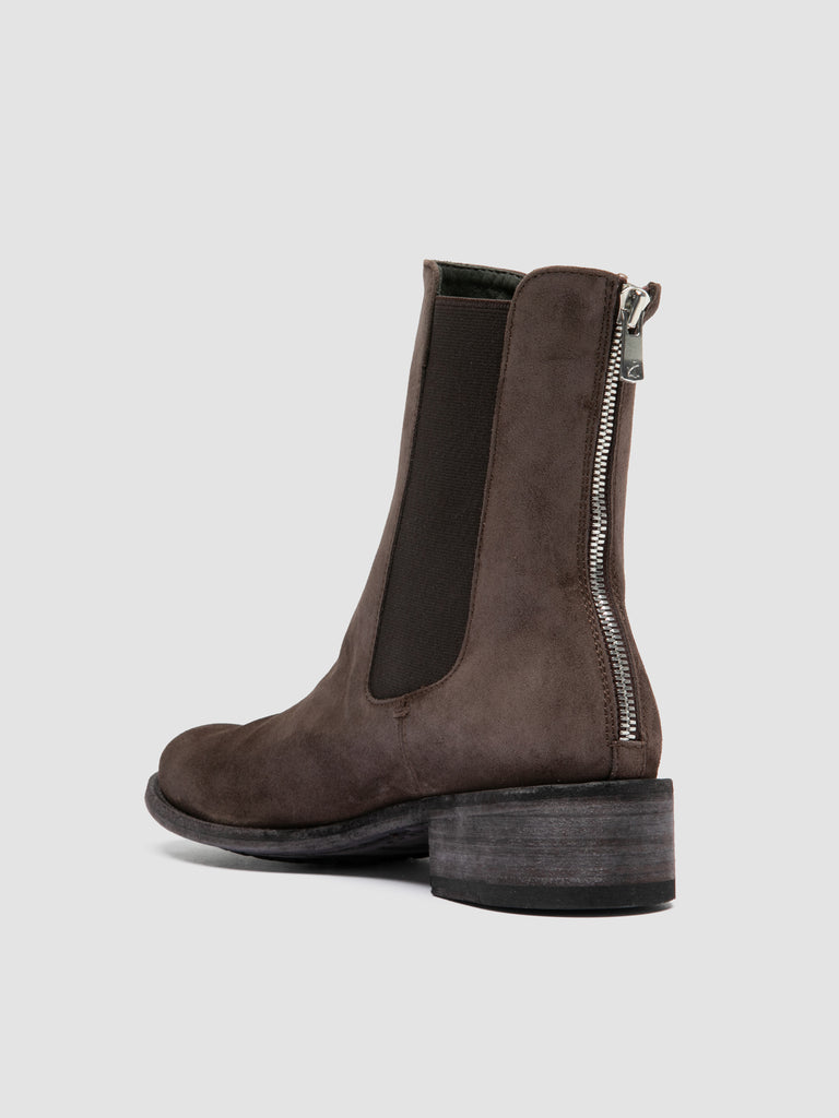 LISON 017 - Brown Suede Chelsea Boots Officine Creative - 4