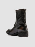 LISON 069 - Black Leather Zip Boots - thumb image 4,side view