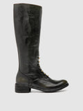 LISON 070 - Brown Leather Zip Boots - thumb image 1,side view