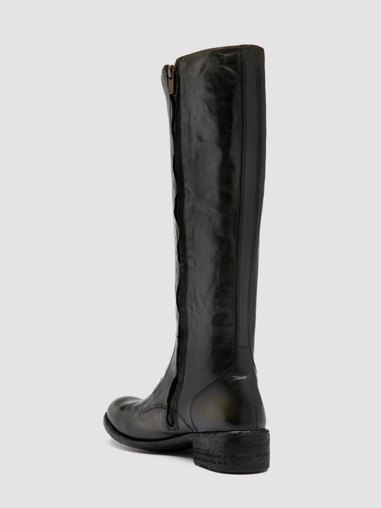 LISON 070 - Brown Leather Zip Boots