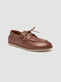 LOVE 101 - Brown Leather Boat Shoes - thumb image 3,side view