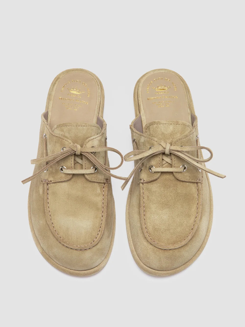 LOVE 106 - Beige Suede Mule Sandals - image 2