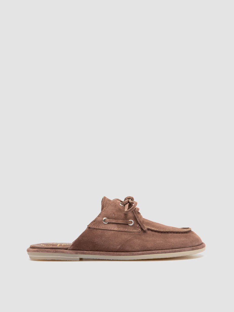 LOVE 106 - Brown Suede Mule Sandals