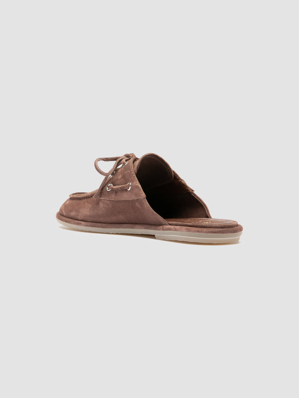 LOVE 106 - Brown Suede Mule Sandals - image 4,side view