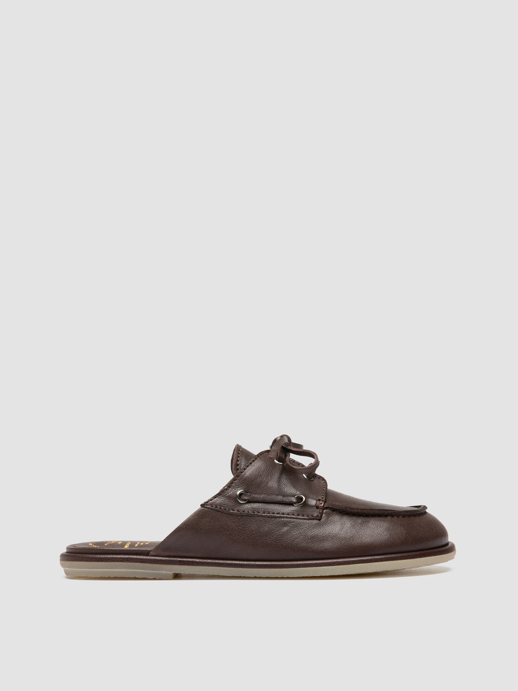 LOVE 106 - Brown Leather Mule Sandals - image 1