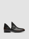 MADGE 003 - Black Leather Pull On Boots - thumb image 1,side view