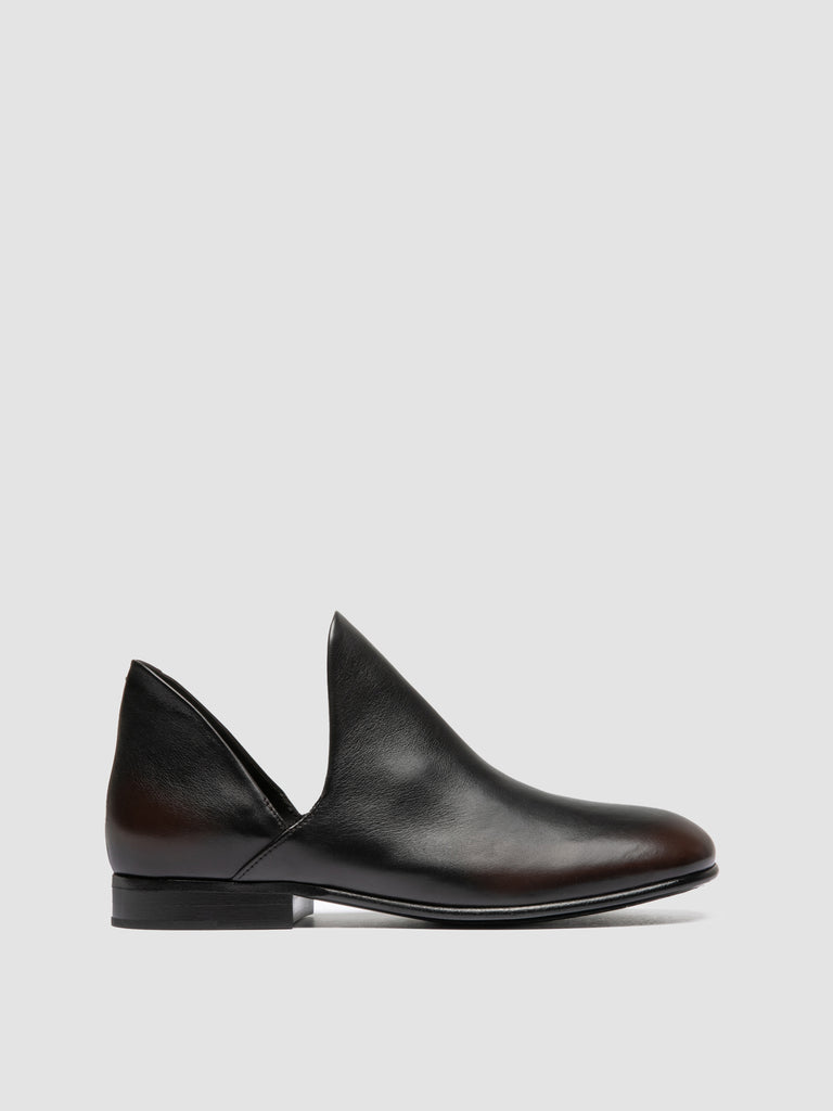 MADGE 003 - Black Leather Pull On Boots