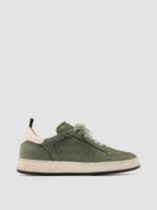 MAGIC 102 - Grüne Low-Top-Sneaker aus Leder