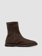MARJORY 106 - braune Wildlederstiefel mit Reißverschluss