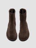 MARJORY 106 - Brown Suede Zipped Boots - thumb image 2,side view