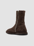 MARJORY 106 - Brown Suede Zipped Boots - thumb image 4,side view