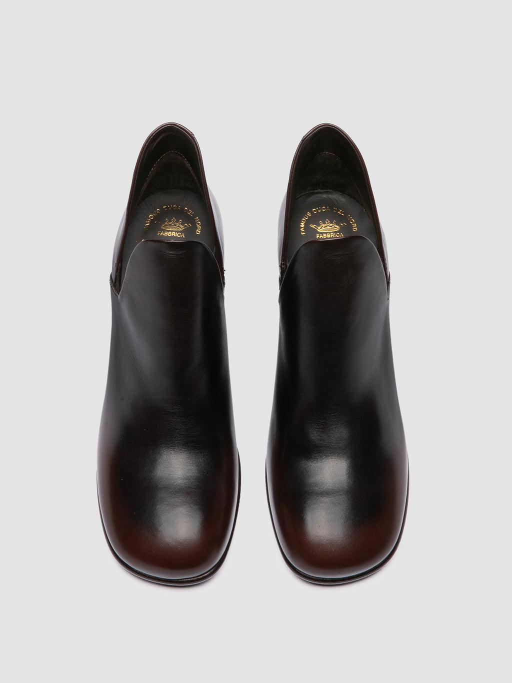 MAYREED 003 - Dark Brown Leather Pull On Boots - image 2,side view