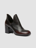 MAYREED 003 - Dark Brown Leather Pull On Boots - thumb image 3,side view