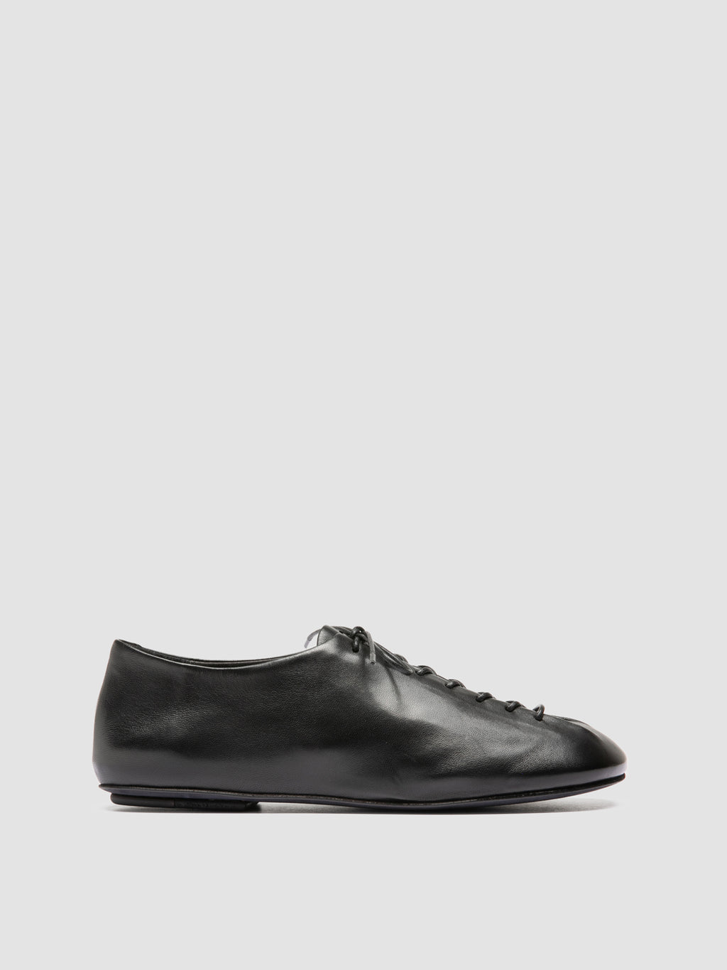 MEREDITH 004 - Black Leather Derby Shoes - image 1