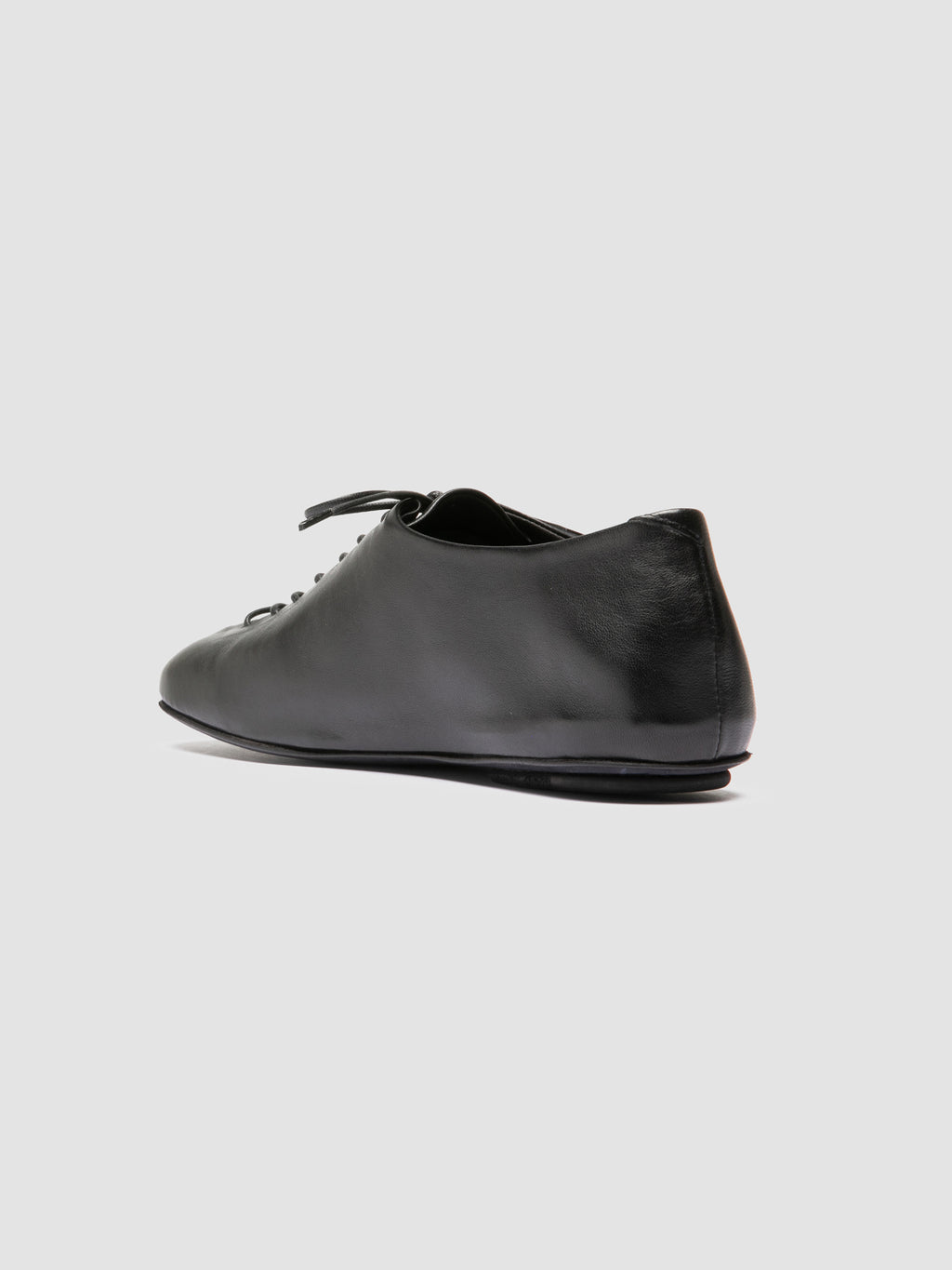 MEREDITH 004 - Black Leather Derby Shoes - image 4