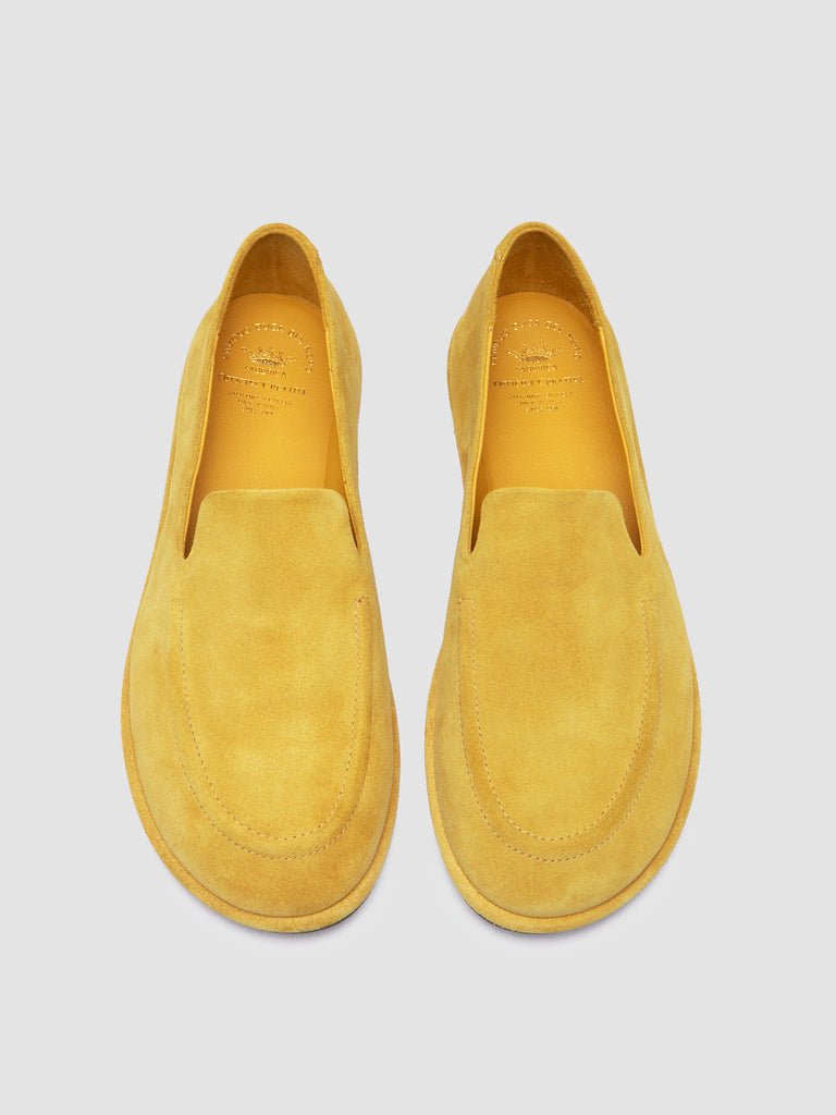 MIENNE 101 - Yellow  Suede Loafers