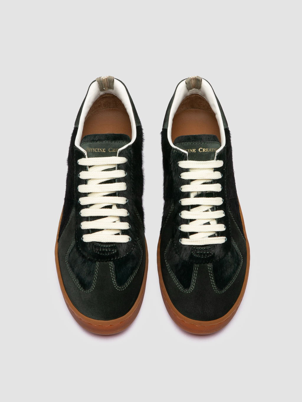 MILITIA 101 - Green Leather Sneakers - image 2,side view