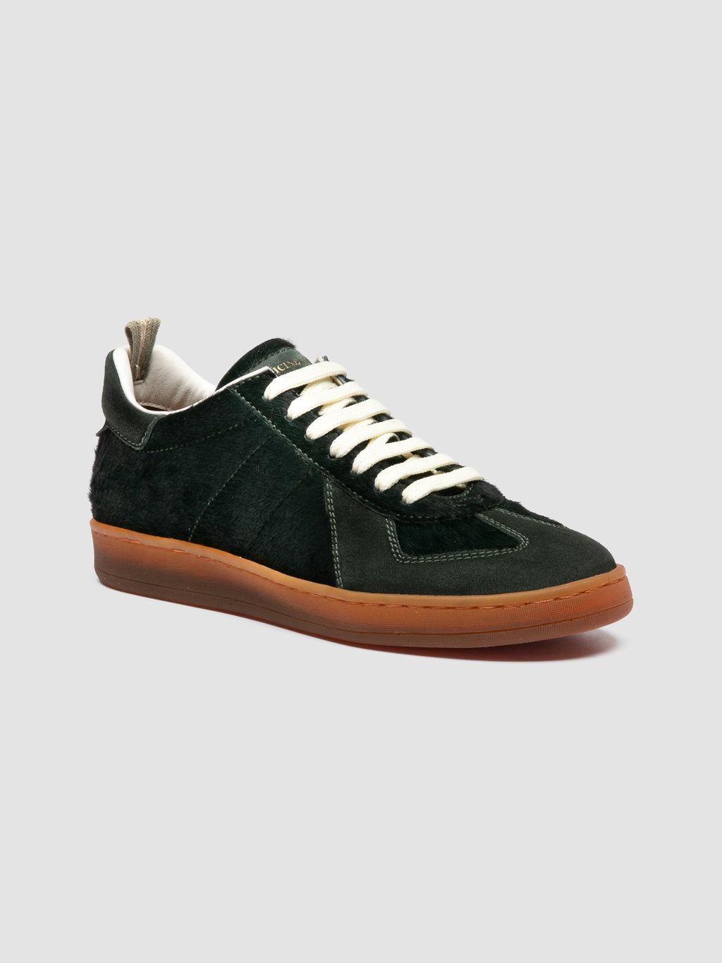 MILITIA 101 - Green Leather Sneakers - image 3,side view