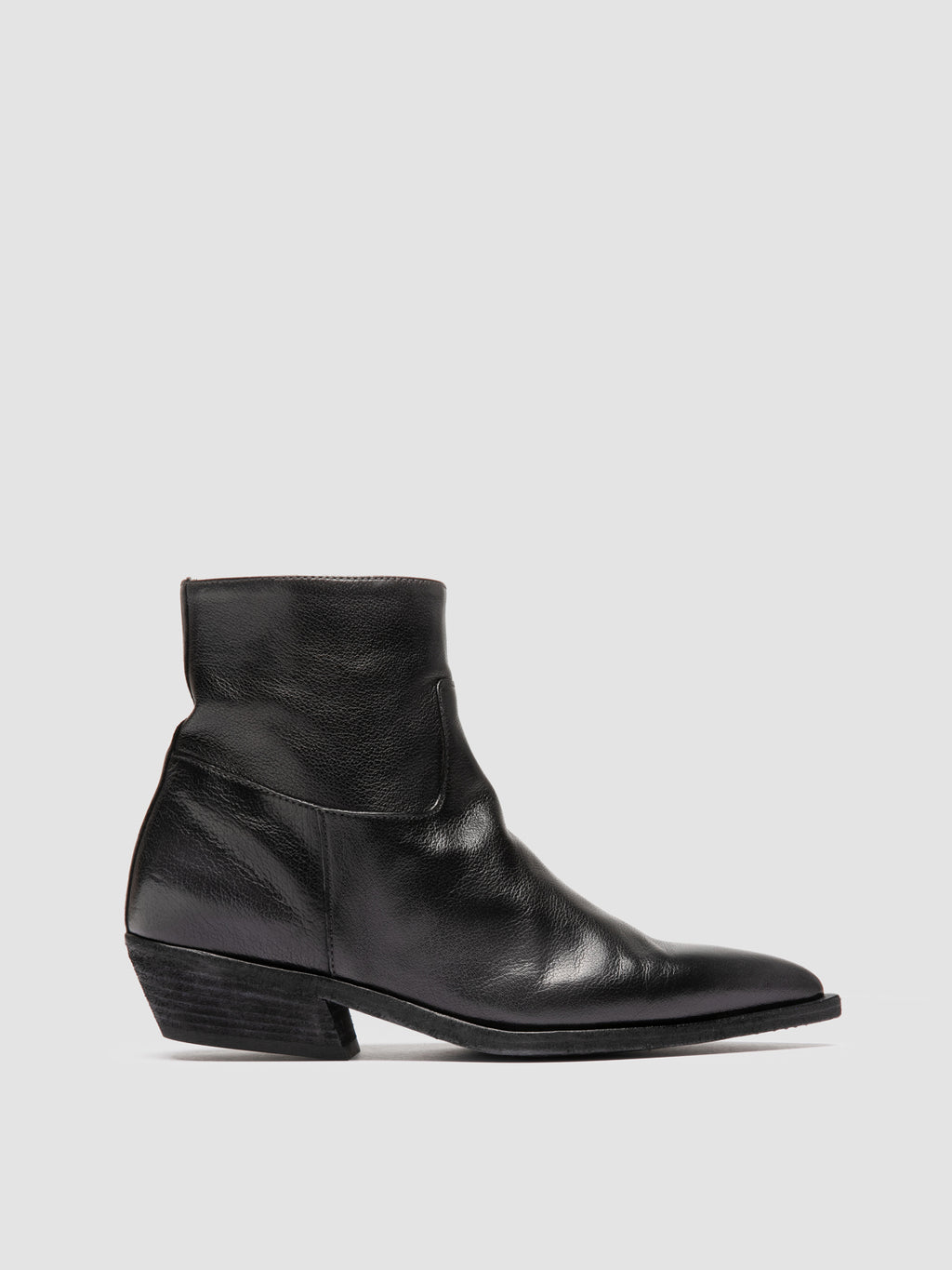 NOELIE DD 102 - Black Leather Zip Boots