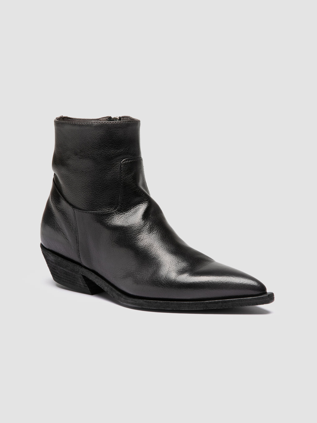 NOELIE DD 102 - Black Leather Zip Boots