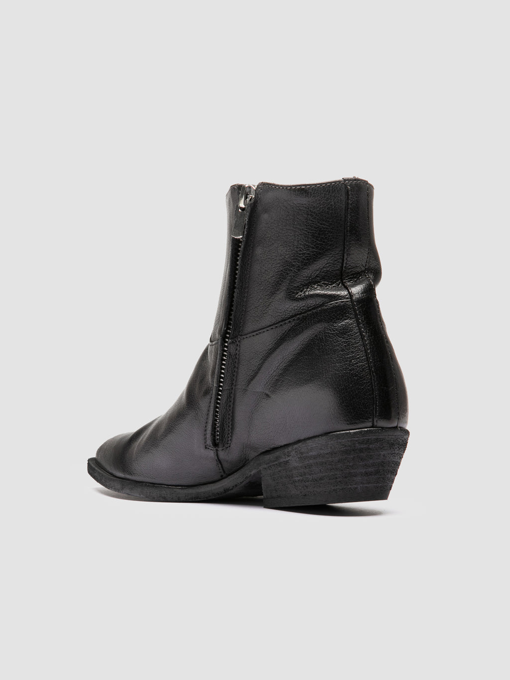 NOELIE DD 102 - Black Leather Zip Boots