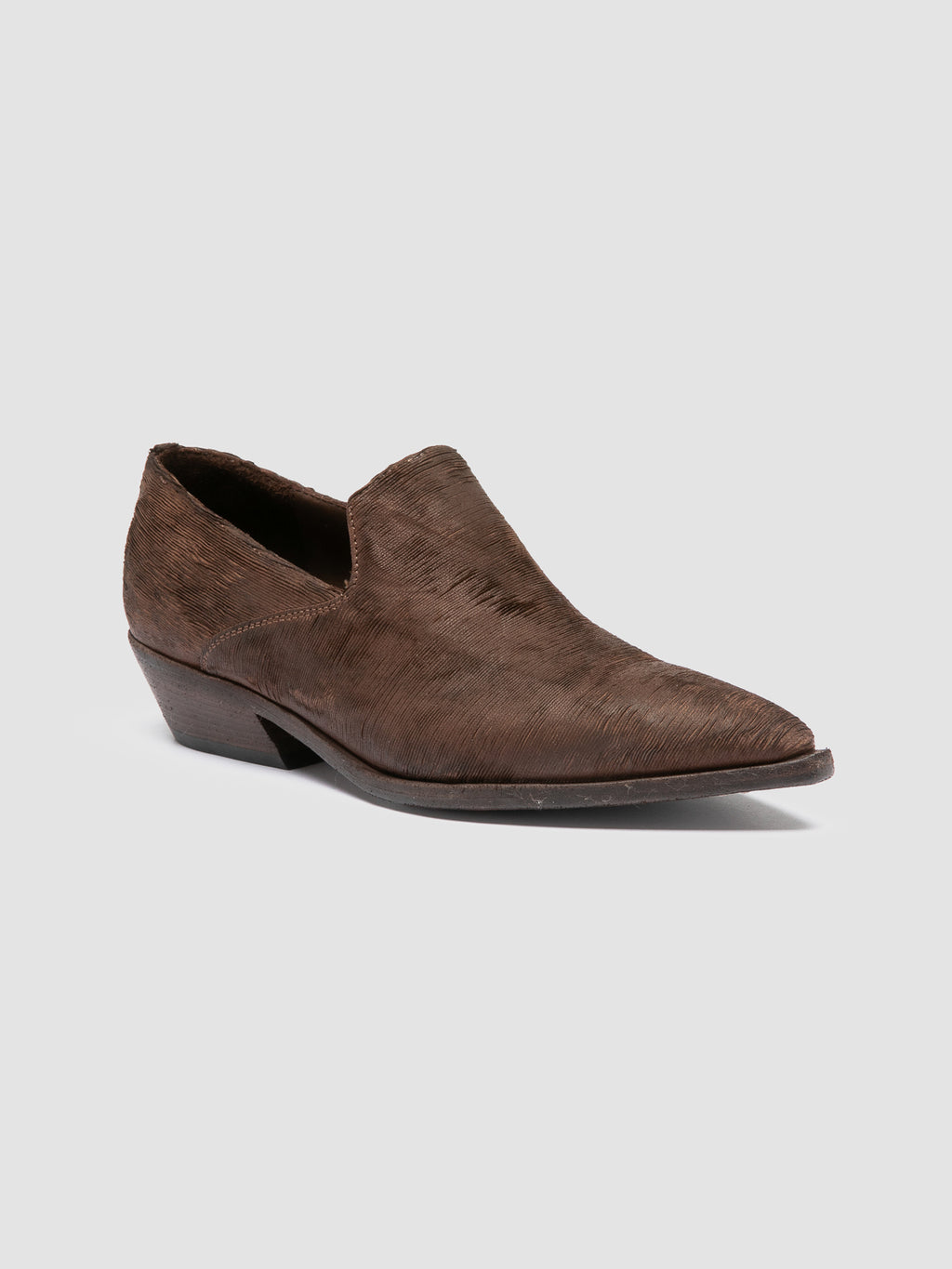 NOELIE DD 111 - Brown Leather Penny Loafers - image 3,side view