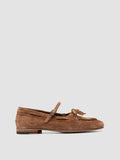 OLIVER 104 - Brown Suede Ballerina Shoes - thumb image 1,side view