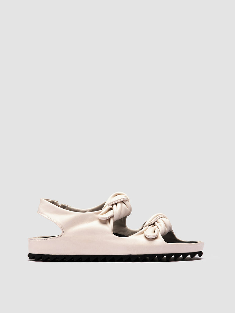 PELAGIE 022 - White Leather Sandals