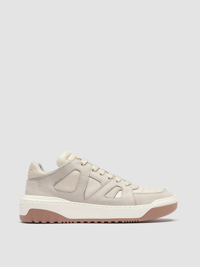 ROCKVILLE 102 - Ivory Leather Low Top Sneakers