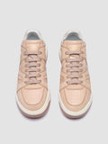 ROCKVILLE 102 - Beige Leather Low Top Sneakers - thumb image 2,side view