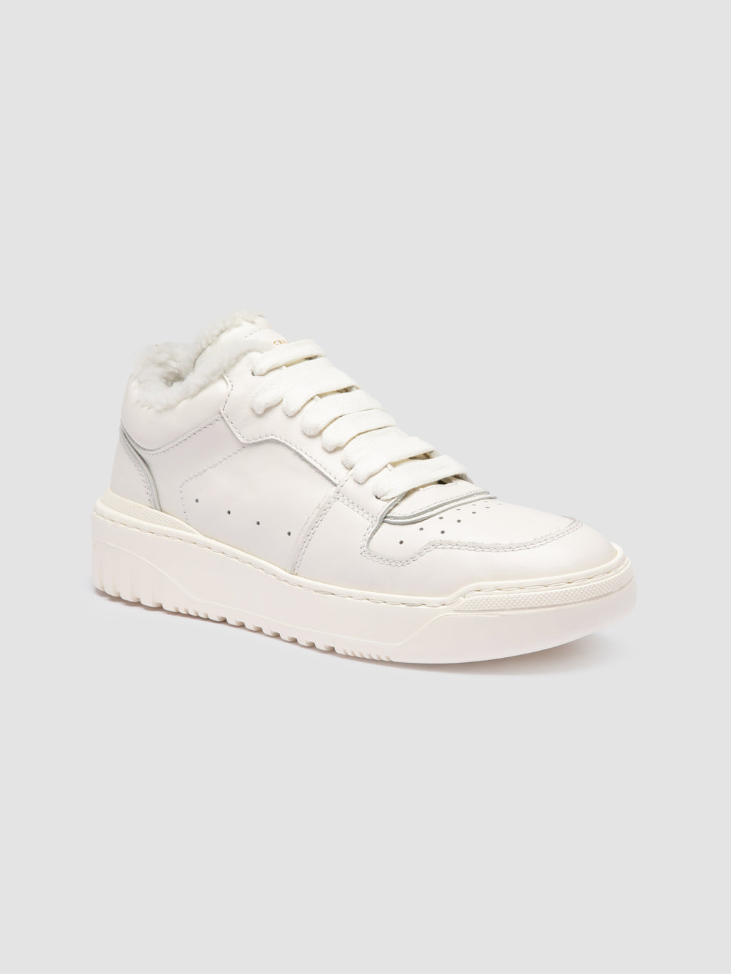 ROCKVILLE 105 - White Leather Low Top Sneakers - image 3,side view