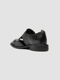 RUGGED 119 - Schwarze Monk-Schuhe aus Leder - thumb image 4,side view
