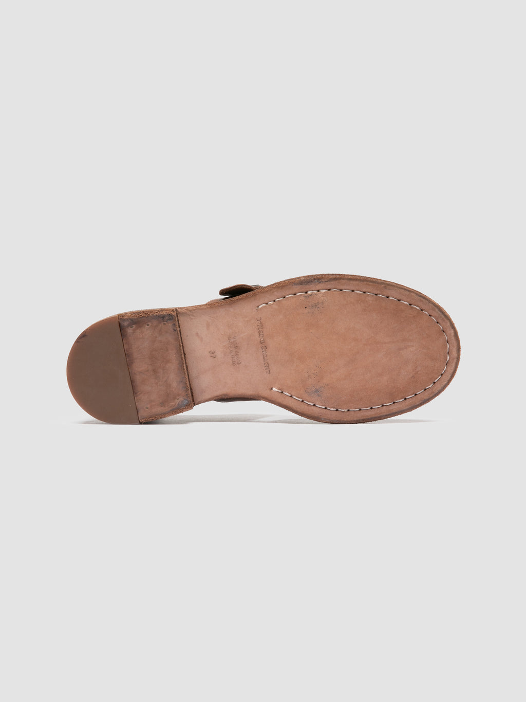 RUGGED 119 - Braune Monk-Schuhe aus Leder - image 5,side view