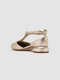 SAGE 103 - Gold Leather T-Bar Shoes - thumb image 4,side view