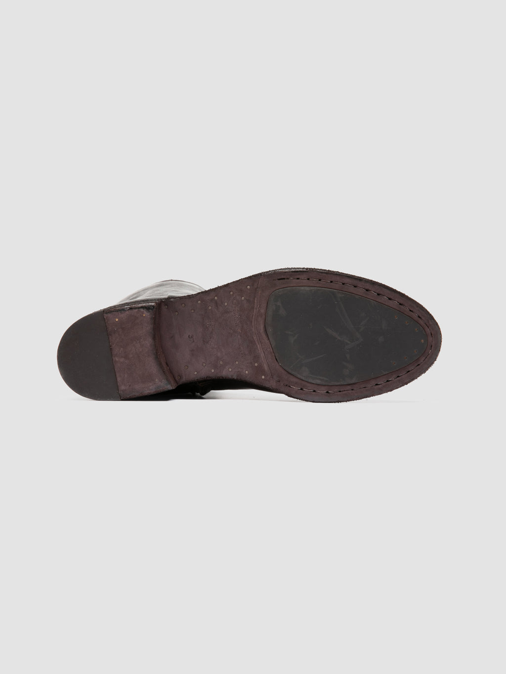 SELINE 039 - Brown Leather Zipped Boots - image 5,side view