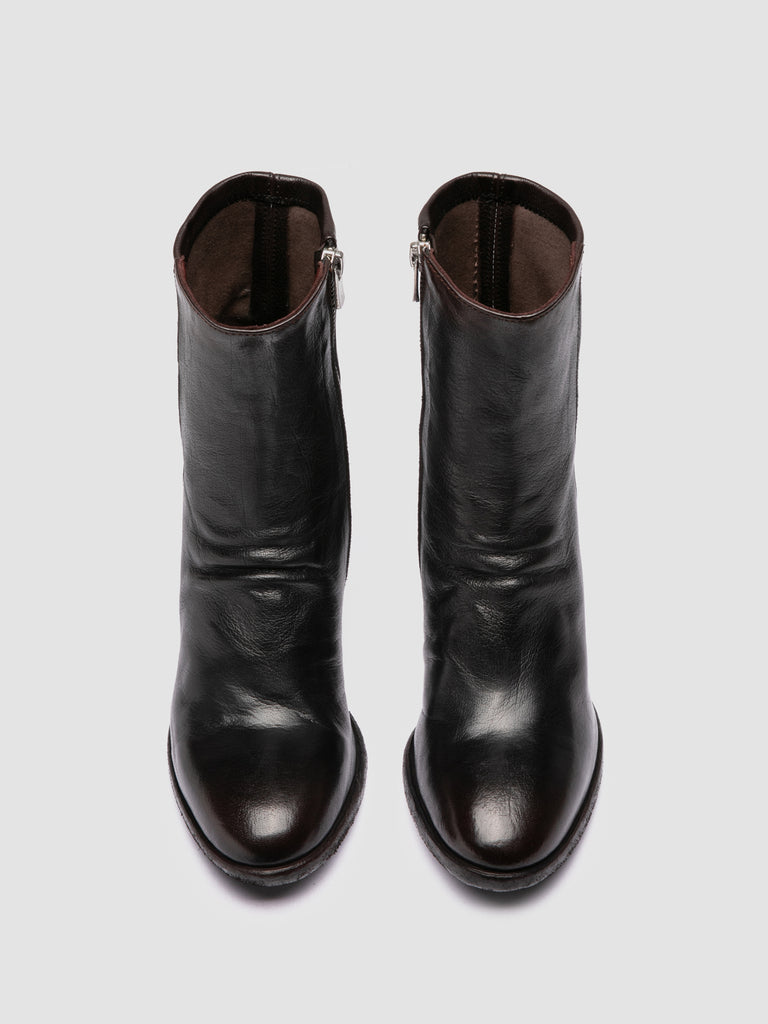 SEVAN 002 - Black Leather Zip Boots