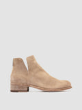 SHANTEL 003 - Taupe Suede Zipped Boots - thumb image 1,side view