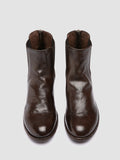 SHANTEL 006 - Brown Leather Zipped Boots - thumb image 2,side view