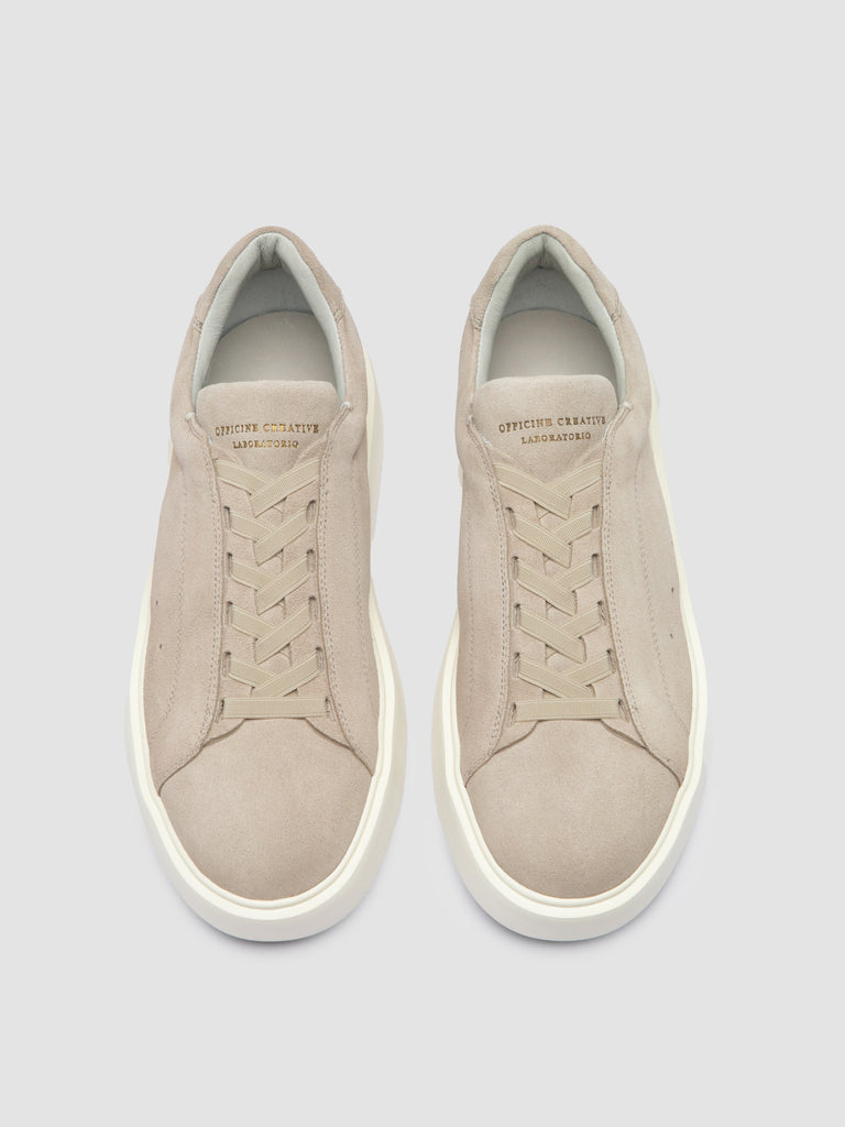 SLOUCH 101 - Ivory Suede Sneakers