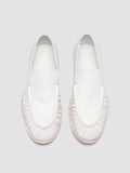SOLITUDE 101 - White Leather Loafers - thumb image 2,side view