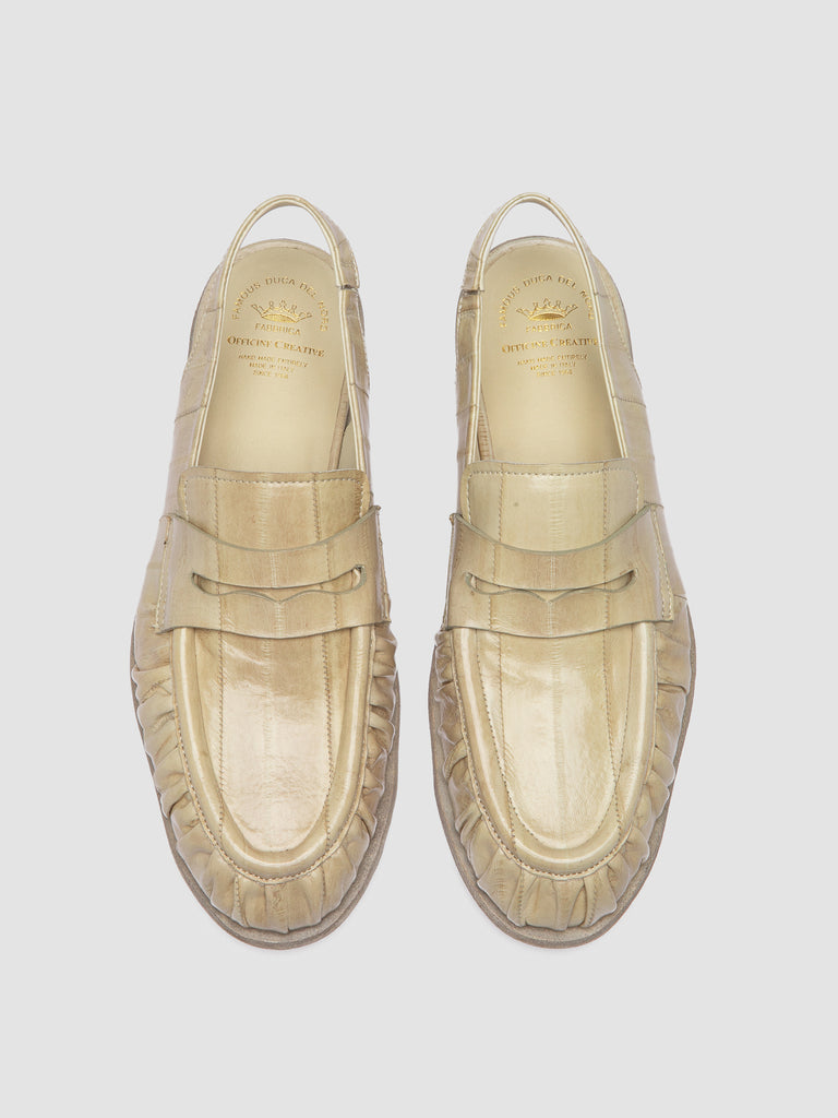 SOLITUDE 102 - White Leather Slingback Sandals