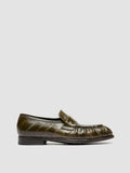 SOLITUDE 107 - Green Leather Penny Loafers - thumb image 1,side view