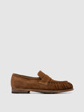SOLITUDE 107 - Brown Suede Penny Loafers - thumb image 1,side view