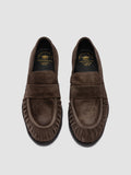 SOLITUDE 107 - Brown Suede Penny Loafers - thumb image 2,side view