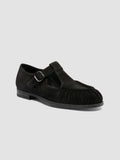 SOLITUDE 115 - Black Suede T-Bar Shoes - thumb image 3,side view