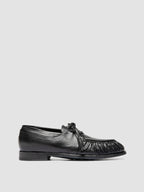 SOLITUDE 116_W - Dunkelblaue Derby-Schuhe aus Leder