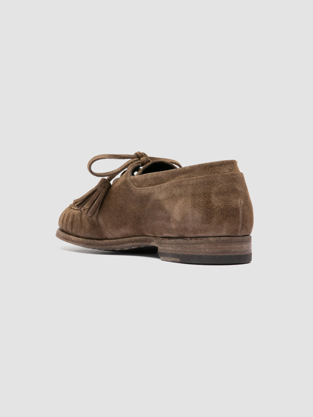 SOLITUDE 116_W - Brown Suede Derby Shoes - image 4,side view