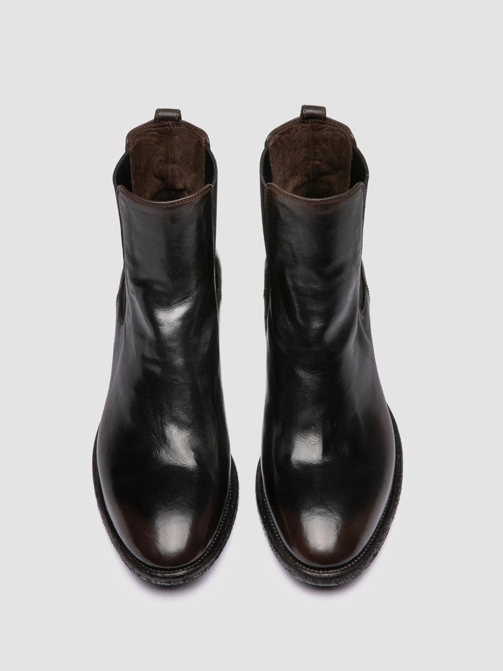SONEGAL DD 001 - Brown Leather Chelsea Boots - image 2,side view